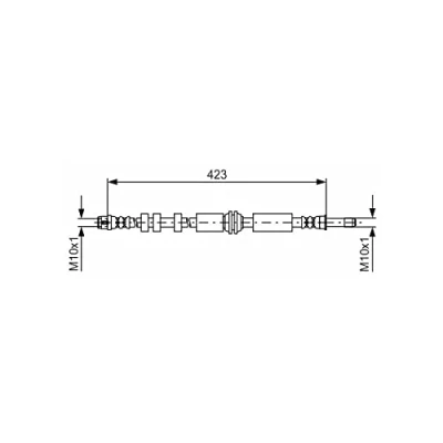 Abbildung von BOSCH 1 987 481 601 Bremsschläuche 423 M10x1 AUDI: A6 C7 Limousine, Avant, Allroad