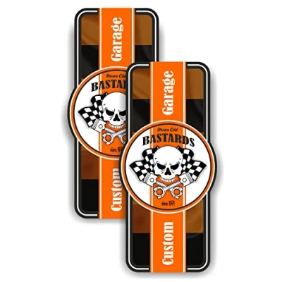 Abbildung von cut it folientechnik &amp; design 2X Old Bastards Aufkleber 10x5cm Kult Sticker Auto V8 USA Hotrod Tuning Racing Oldschool Muscle Car Oldtimer Youngtimer Rally Garage Man Cave Bar