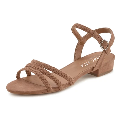 Abbildung von Lascana Riemensandalette, Damen, Größe: 37, Taupe Schuhe