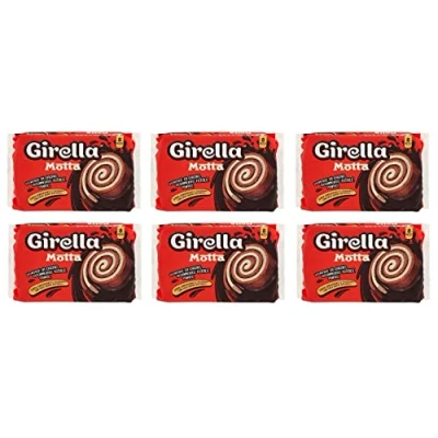 Abbildung von 3x Motta Girella Snack Dolce da forno con farcitura al cacao Süßer Backwaren mit Kakaofüllung ( 8 x 35g ) 280g