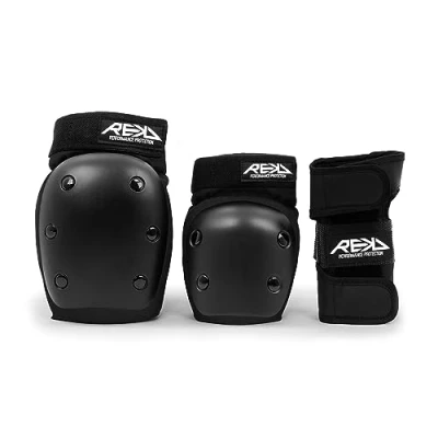 Abbildung von Heavy Duty Knie / Ellenbogen Handgelenk Protektor Pack schwarz S