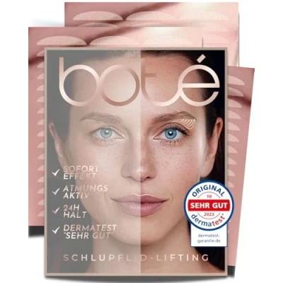Abbildung von BOTÉ 144 Schlupflider Stripes unsichtbar &amp; atmungsaktiv (L) Lidstraffung Strips für strahlende Augen Eyelid Stickers gegen Schlupflid Dermatest &quot;sehr gut&quot; NEUE GRÖSSEN