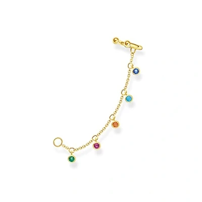 Abbildung von Thomas Sabo Ohrklemme bunte Steine gold vergoldetes Silber EC0025 488 7