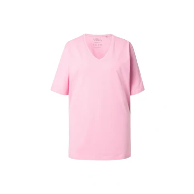 Abbildung von Ulla Popken PLUS SIZE V NECK TEE Tshirt basic, Damen, Größe: 54/56, Classic pink