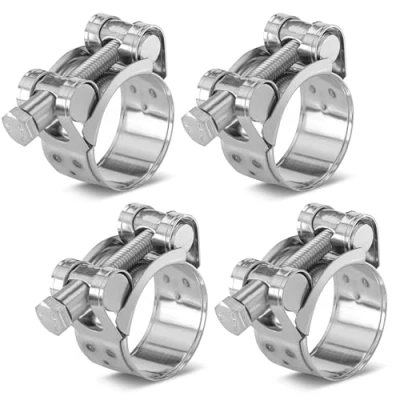 Abbildung von Poppstar 2 Stück Gelenkbolzenschellen Edelstahl Schlauchschellen Spannbereich 29 31mm, Bandbreite 20mm, W4