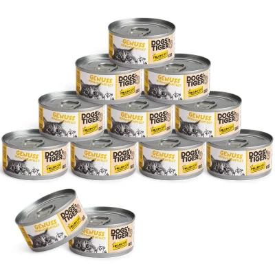 Abbildung von Adult Premium Katzenfutter, Nassfutter, Getreidefrei, Genuss, Huhn, 12x 70g