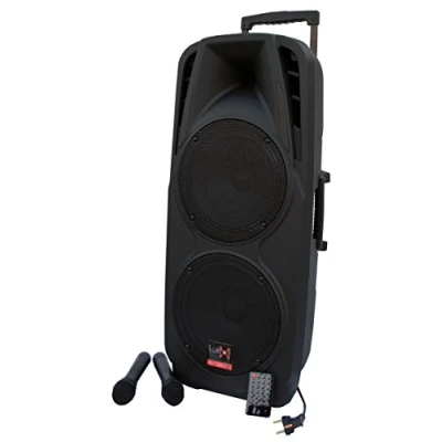 Abbildung von E Lektron EL225 UHF 600W PA Soundsystem USB/SD Bluetooth Soundanlage mit Akku und Funkmikrofon