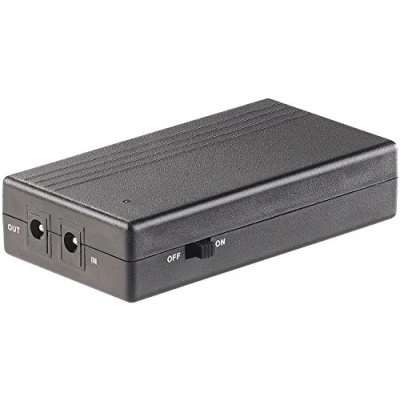 Abbildung von revolt 12V USV: Mini USV, unterbrechungsfreie DC Stromversorgung, 12 V, 22 W, 2000 mAh (Notstromversorgung für Fritzbox, UPS, Spannungsversorgung)