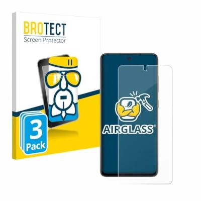 Abbildung von BROTECT Schutzglas für Samsung Galaxy A52s 5G (3 Stück) Schutzfolie Panzer Folie Glas [Extrem Kratzfest 9H, Anti Fingerprint, Ultra Transparent]