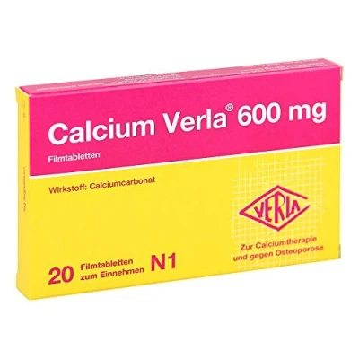 Abbildung von Calcium Verla 600 mg Filmtabletten 20 St