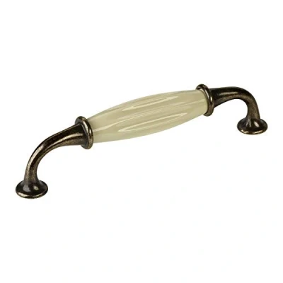 Abbildung von SO TECH® Möbelgriff Porzellangriff META BA 128 mm incl. Schrauben, Griff Schrankgriff Schubladengriff Schrauben