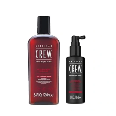 Abbildung von American Crew Haarpflege Set Anti Hair Loss 2 Step Shampoo 250 ml + ATreatment 100 ml, Set, tlg.