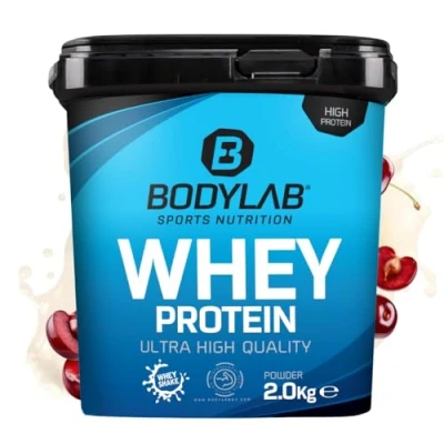 Abbildung von Bodylab24 Whey Protein Pulver, Kirsch Joghurt, 2kg