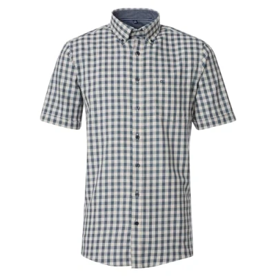 Abbildung von Casamoda Comfort Fitkurzarm Hemd beige, Herren, Größe: Medium, Beige