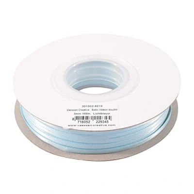 Abbildung von Vaessen Creative Satinband 3mmx100m Hellblau