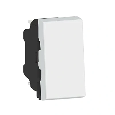 Abbildung von Legrand Taster Mosaic Easy LED, 6 A, 1 Modul, Weiß
