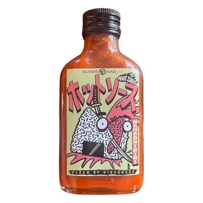 Abbildung von Nama Onigiri Hot Sauce Scharfe Mexikanische Chili mit Habanero, Vegan, Handgemacht in Berlin, Geschenkset Postkarten (Habanero Tomatillo)