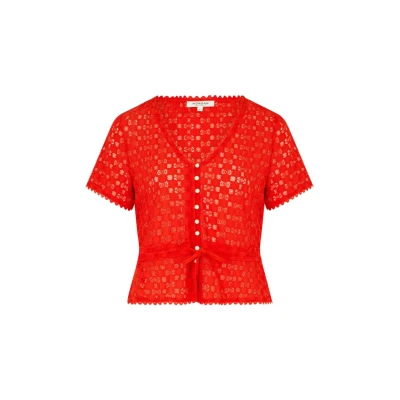 Abbildung von Morgan Short Sleeved Tshirt print, Damen, Größe: Large, Orange
