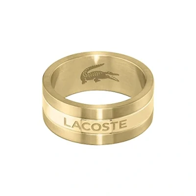 Abbildung von Lacoste Adventurer Ring goldcoloured, Herren, Größe: 64, Gold coloured