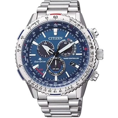 Abbildung von Citizen Radio Chronograph, Herren, Größe: One Size, Blau