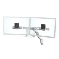 Abbildung von ERGOTRON HX Dual Monitor Arm in Weiß Wandhalterung mit patentierter CF Technologie für 2 Bildschirme bis 32 Zoll, 29.2cm Höhenverstellung, VESA Standard und 10 Jahre Garantie