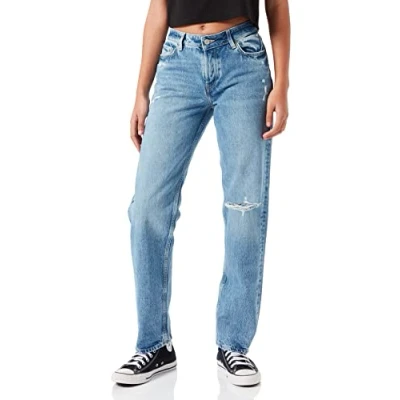 Abbildung von Jjxx Damen Jxseoul Straight Mw Cr3008 Noos Jeans, Light Blue Denim, 29W / 34L EU