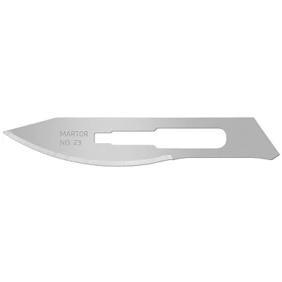 Abbildung von MARTOR 10 x SKALPELLKLINGE, Ersatzklingen Grafikmesser, Bastelmesser, 9,2 mm, Scharf, 1 fach Nutzbar, NR. 23