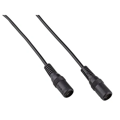 Abbildung von conecto Niedervolt Verbindungskabel (DC Hohlbuchse auf DC Hohlbuchse), 12V, 5,5x2,5mm, 50 cm, schwarz