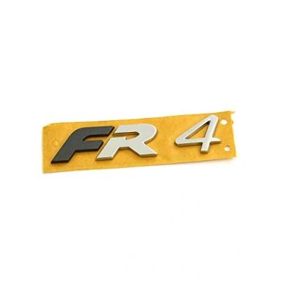 Abbildung von Seat 5FE853670AUTZ Schriftzug FR4 Logo Formula Racing Aufkleber Tuning Emblem grau metallic matt
