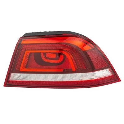 Abbildung von HELLA 2SD 010 697 121 Rückleuchte rechts äusserer Teil LED 12 glasklar, Rot mit Lampenträger VOLKSWAGEN: Eos