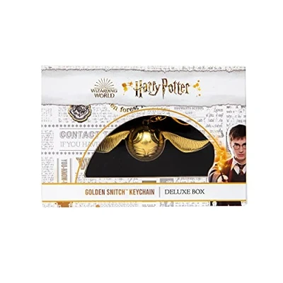 Abbildung von Bizak Harry Potter Schlüsselanhänger Snitch Gold 12cm Nimm es überallhin Deluxe Edition für jeden Sammler geeignet Kommt mit Samtbox und Magnetverschluss (64118450)