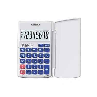 Abbildung von Casio LC 401LV WE BOITE Schulrechner, Grundschule, Weiß