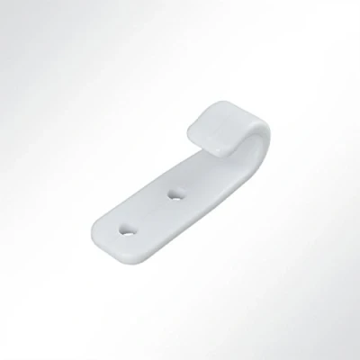 Abbildung von LYSEL® Kunststoff Planenhaken offen, (BxL) 19.50x60mm in Weiß (10 Stück)