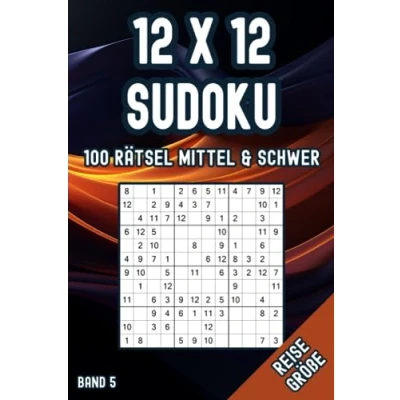 Abbildung von 12x12 Sudoku Taschenbuch: 100 Rätsel in Mittel &amp; Schwer für Unterwegs