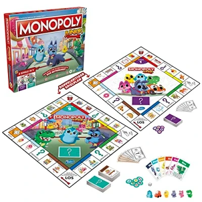 Abbildung von Hasbro Spiel, Monopoly Junior 2in1, Made in Europe
