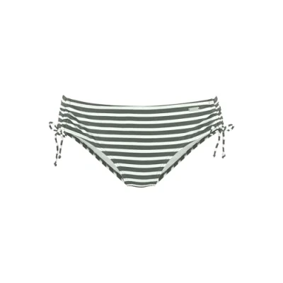 Abbildung von Venice Beach Bikinihose, Damen, Größe: 36, Oliv gestreift