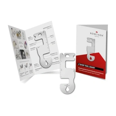 Abbildung von Geschenkartikel: ROMINOX Shop Tool // Smart, 11 Funktionen, Keytool Schlüsselanhänger, Einkaufswagenlöser, Edelstahl Multitool + Funktionsbeschreibung, Multifunktionswerkzeug, Reisen oder Urlaub