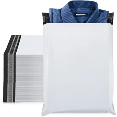 Abbildung von Switory 100 Versandbeutel Versandtaschen 25,5cmX33,1cm Wasserdicht Warensendung Versandtüten für Kleidung Blickdicht Selbstklebend, Weiße