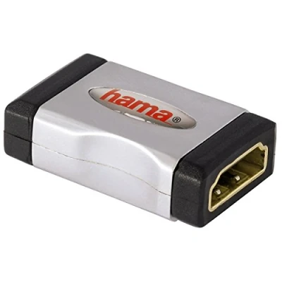 Abbildung von Hama HDMI Adapter Verbinder Kupplung auf Video Kabel, HDMI, (1 cm), Buchse Kabel Verlängerung 4K UHD