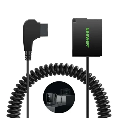 Abbildung von NEEWER D Tap zu DMW BLC12 Dummy Akku für V Mount Batterie, kompatibel mit Panasonic Lumix DMC G7 G85 G5 FZ300 FZ2500 FZ1000 GH2 FZ200 G6 GX8 DC Z1000 II G95 Sigma FP L LUX 5, VP