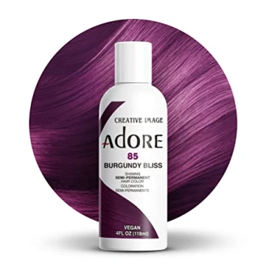 Abbildung von Adore Semi Permanent Haarfarbe (118ml) (4 Ounce, 085 Burgundy Bliss)