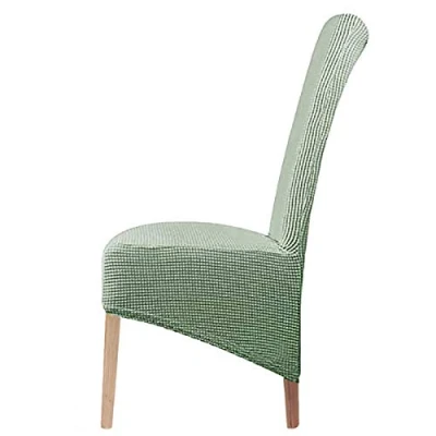 Abbildung von LANSHENG Stretch XL Stuhlhussen für Esszimmerstühle 2/4/6 Pcs Stuhl Schutzbezug, elastische Protector Sitzbezüge Esszimmer Hochzeitsbankett Party Dekoration (Cyan,2 pcs)