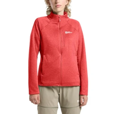 Abbildung von Jack Wolfskin Taiga FZ W Trainingsjacke, Damen, Größe: Large, Vibrant red