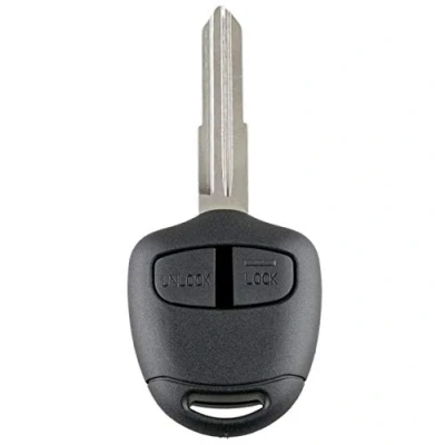 Abbildung von Ersatz Schlüsselgehäuse mt 2 Tasten Autoschlüssel Schlüssel mit Rohlingtyp MIT8 Fernbedienung Funkschlüssel Gehäuse ohne Transponder oder Elektronik. INION (fürMitsubishi (KS10Ano)
