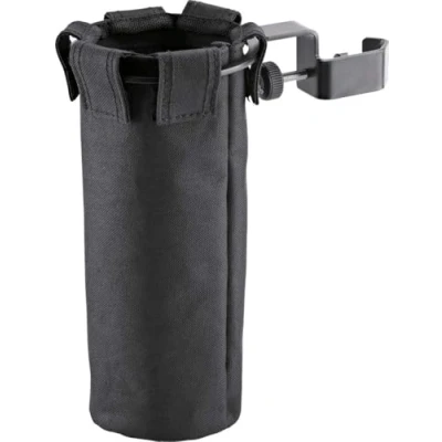 Abbildung von K&amp;M 16450 Drum Stick Halter Schwarz Stahl, Nylon stabiler Köcher zum Festklemmen für mehrere Trommelstöcke