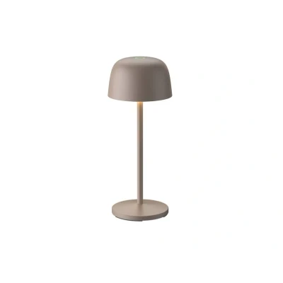 Abbildung von Lindby LED Akku Tischleuchte Arietty, 27 cm, beige, Alu