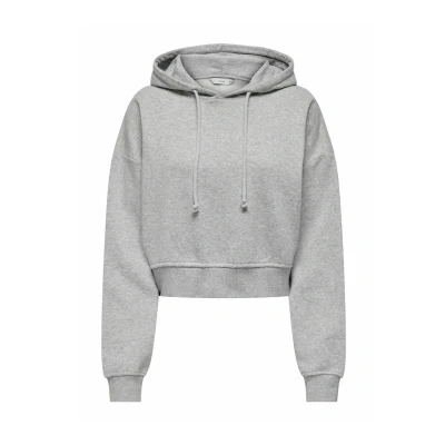 Abbildung von ONLY ONL Kapuzenpullover, Damen, Größe: Medium, Light grey melange