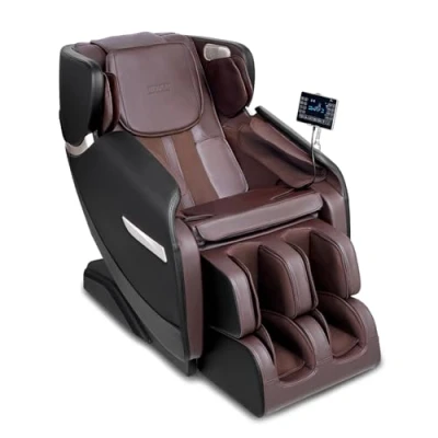 Abbildung von VEVOR Massagesessel Ganzkörper Schwerelosigkeitssessel mit Mehreren Automatischen Modi, 3D Shiatsu, Heizung, Bluetooth Lautsprecher, Airbag, Fußrolle und Touchscreen