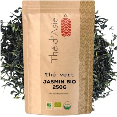 Abbildung von Khla Jasmin Tee Bio 250g Loser Jasmintee Blumig &amp; Aromatisch Reich an Antioxidantien Schlaf, Verdauung Asiatischer Jasmine Tea Aus China Kräutertee Infusion Kalt oder Heiß