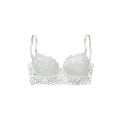 Abbildung von Vivance Push up BH aus Jacquardspitze in leichter Longform, sexy Dessous